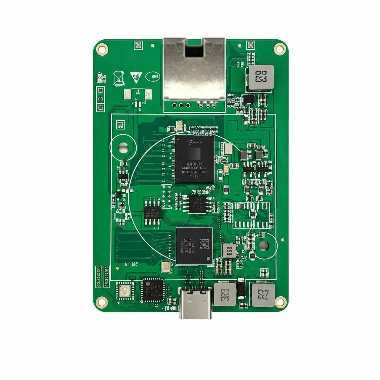 Industrial data acquisition PCBA board with RS485 CAN Ethernet and isolated IO