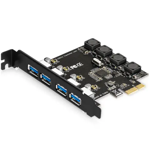 4-Port USB 3.0 PCIe Expansion Card