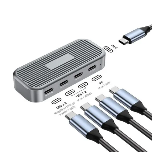 Full-function 4 in 1 USB C Hub
