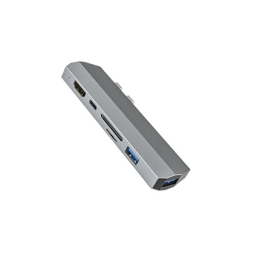 Laptop Partner 5Gbps Rate Dual USB-C Docks With Card