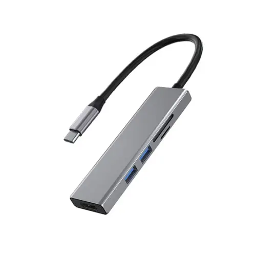 Laptop Single Wire Portable USB 3.0 HUB With HDMI® Card Reader