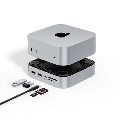 Mac Mini M4 Docking Station 9-in-1 Hub with M.2 SSD Slot